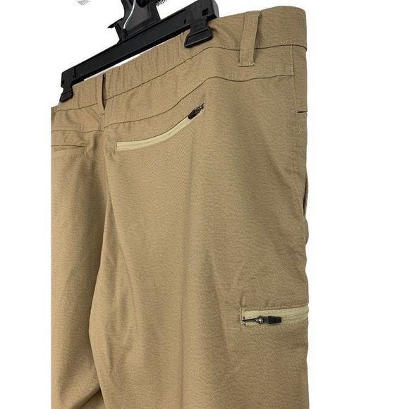 Men’s Hawke & Co skater tech stretch shorts zipper pocket tan size 40 1722 - Picture 5 of 8